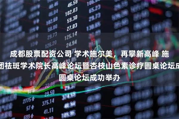 成都股票配资公司 学术施尔美，再攀新高峰 施尔美集团祛斑学术院长高峰论坛暨杏枝山色素诊疗圆桌论坛成功举办